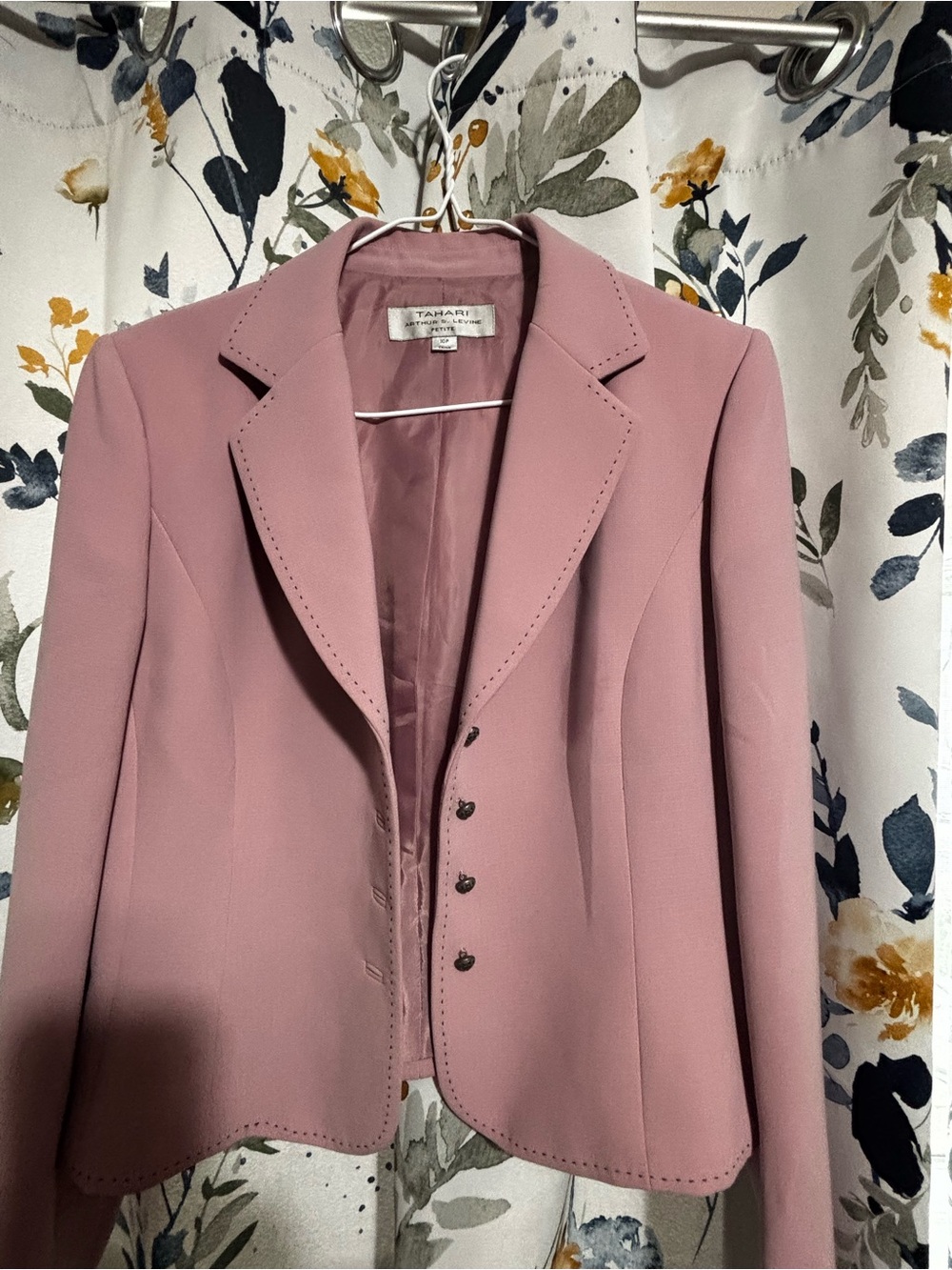 Tahari Blush Pink Women's Tailored Blazer